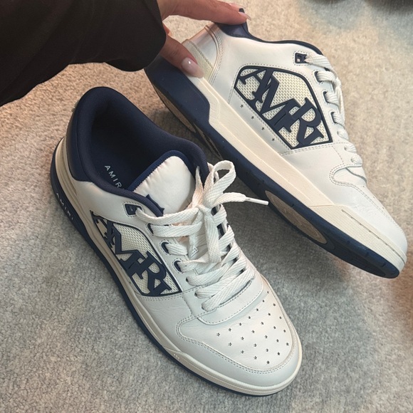 AMIRI Navy and White Men's Sneakers - Picture 1 of 4